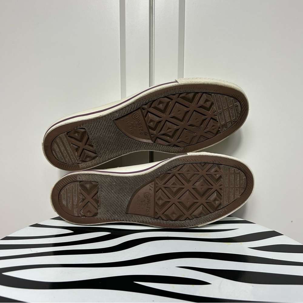 Converse ctas low polka dot heart purple beige - Picture 7 of 8